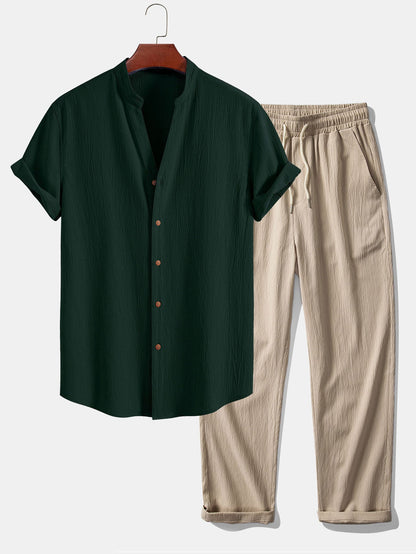 Lucan | Breezy Textured Casual Two Piece Set