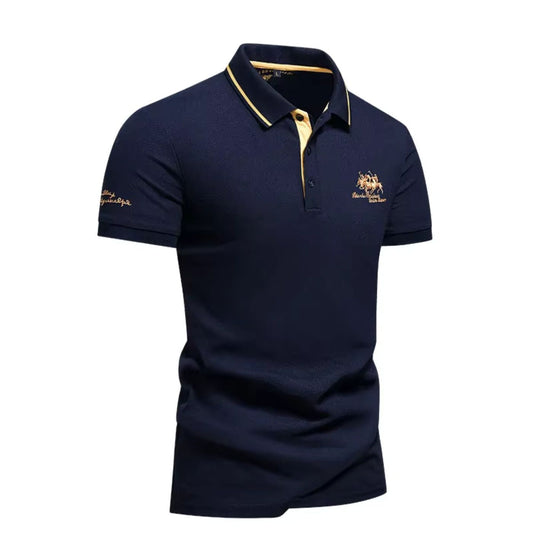 Mirevano | Contrast Trim Classic Polo Shirt