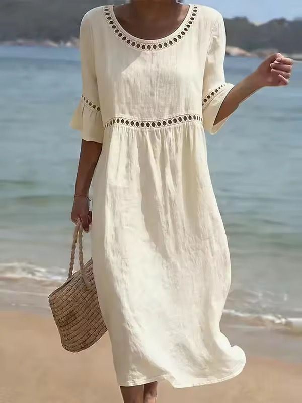 Wynora | Breezy Cotton Blend Maxi Dress