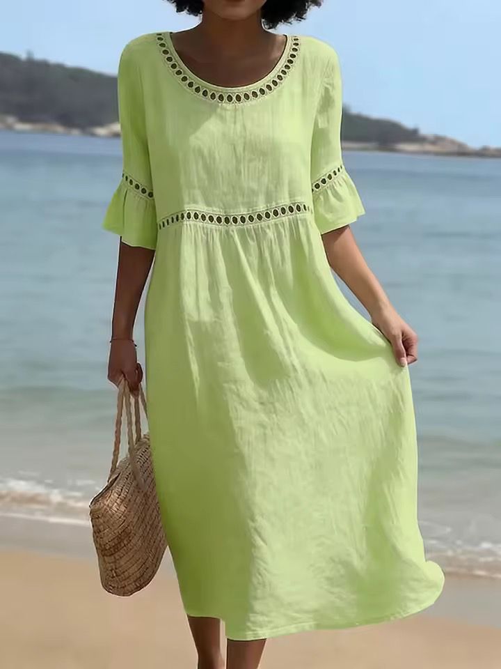 Wynora | Breezy Cotton Blend Maxi Dress