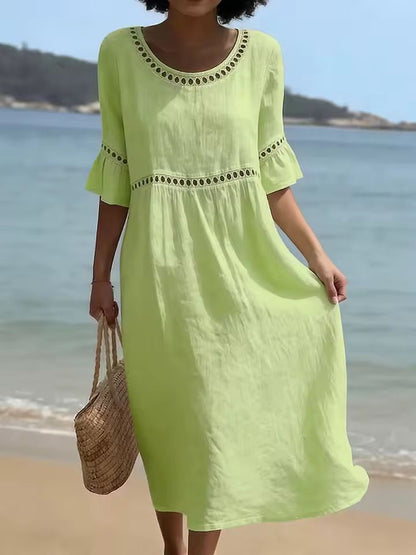 Wynora | Breezy Cotton Blend Maxi Dress