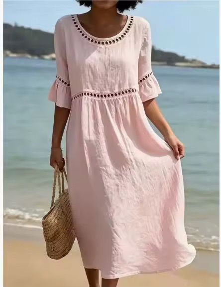 Wynora | Breezy Cotton Blend Maxi Dress