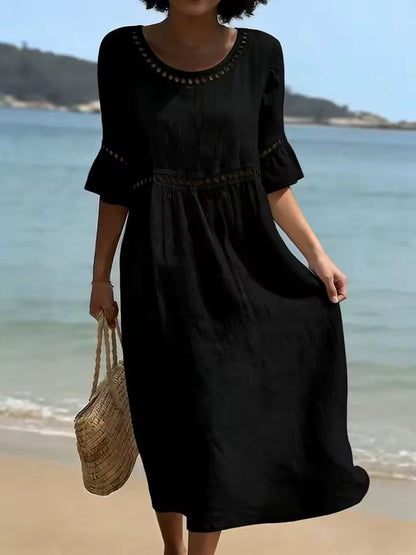 Wynora | Breezy Cotton Blend Maxi Dress
