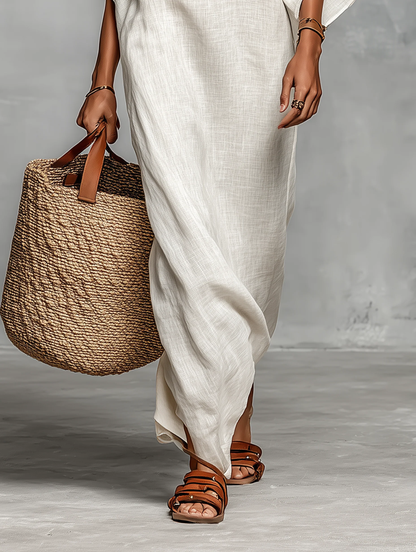 Eponine | Flowing Off Shoulder Maxi Dress