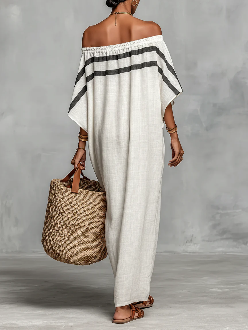 Eponine | Flowing Off Shoulder Maxi Dress