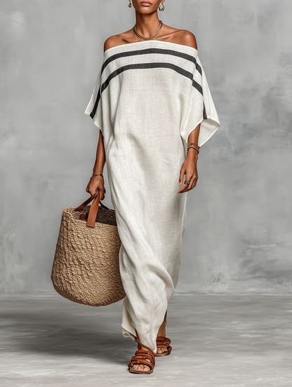 Eponine | Flowing Off Shoulder Maxi Dress