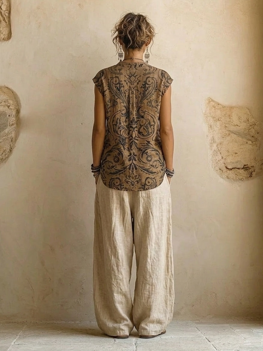 Solvessa | Boho Three Piece Lounge Set