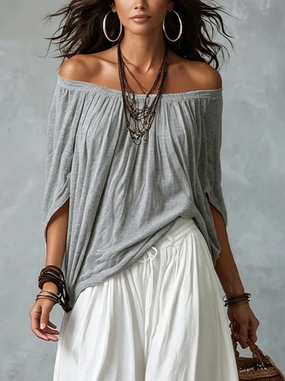 Ione | Draped Off Shoulder Lounge Set