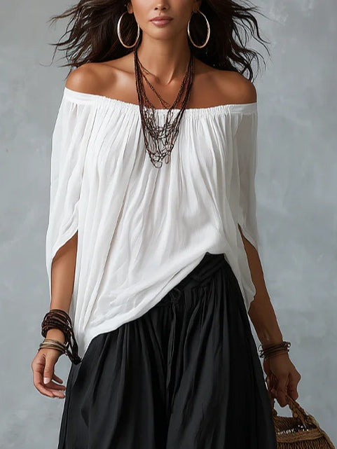 Ione | Draped Off Shoulder Lounge Set