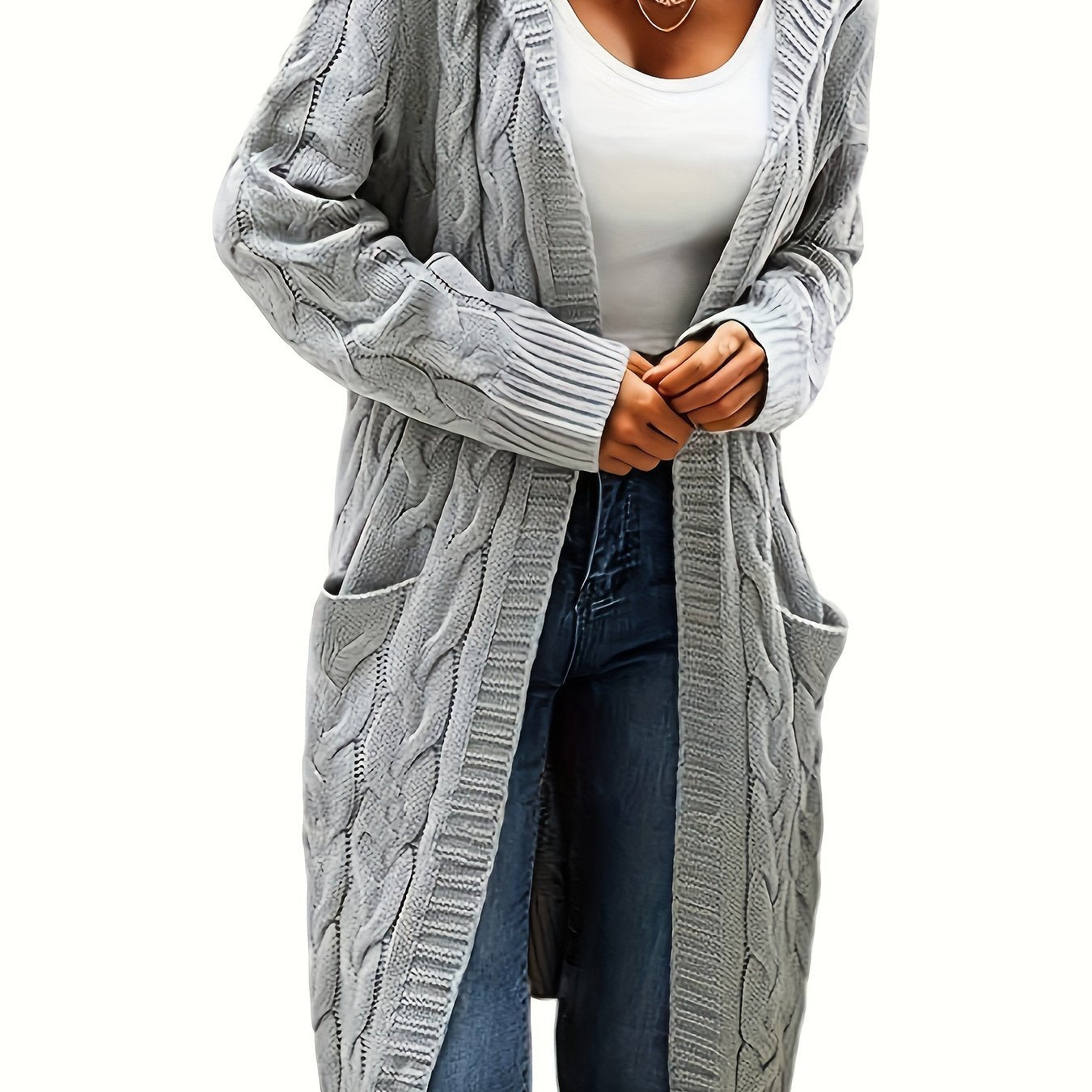 Kessara | Cozy Open Front Pocket Cardigan