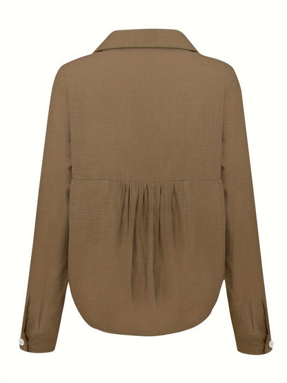 Tallulah | Relaxed Fit Linen Blend Shirt