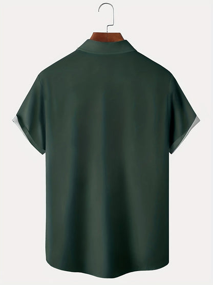 Blaxton | Geometric Panel Camp Collar Shirt