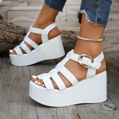 Noraline | Elevated Slingback Wedge Sandals