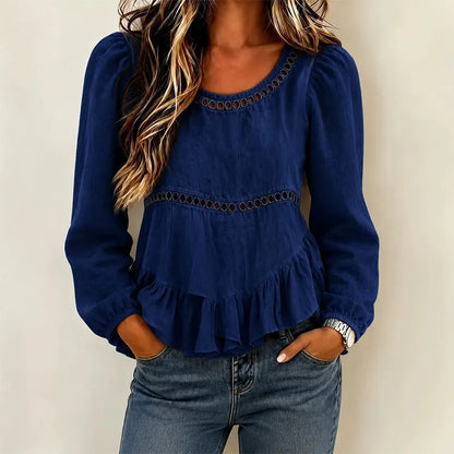 Nivella | Elegant Gathered Hem Blouse
