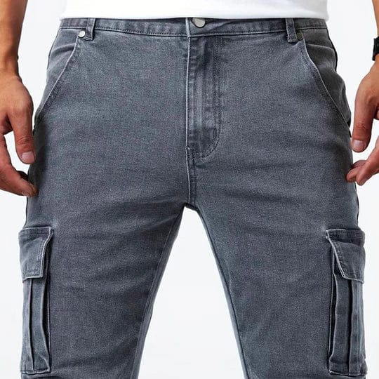 Darius | Slim Fit Utility Cargo Jeans