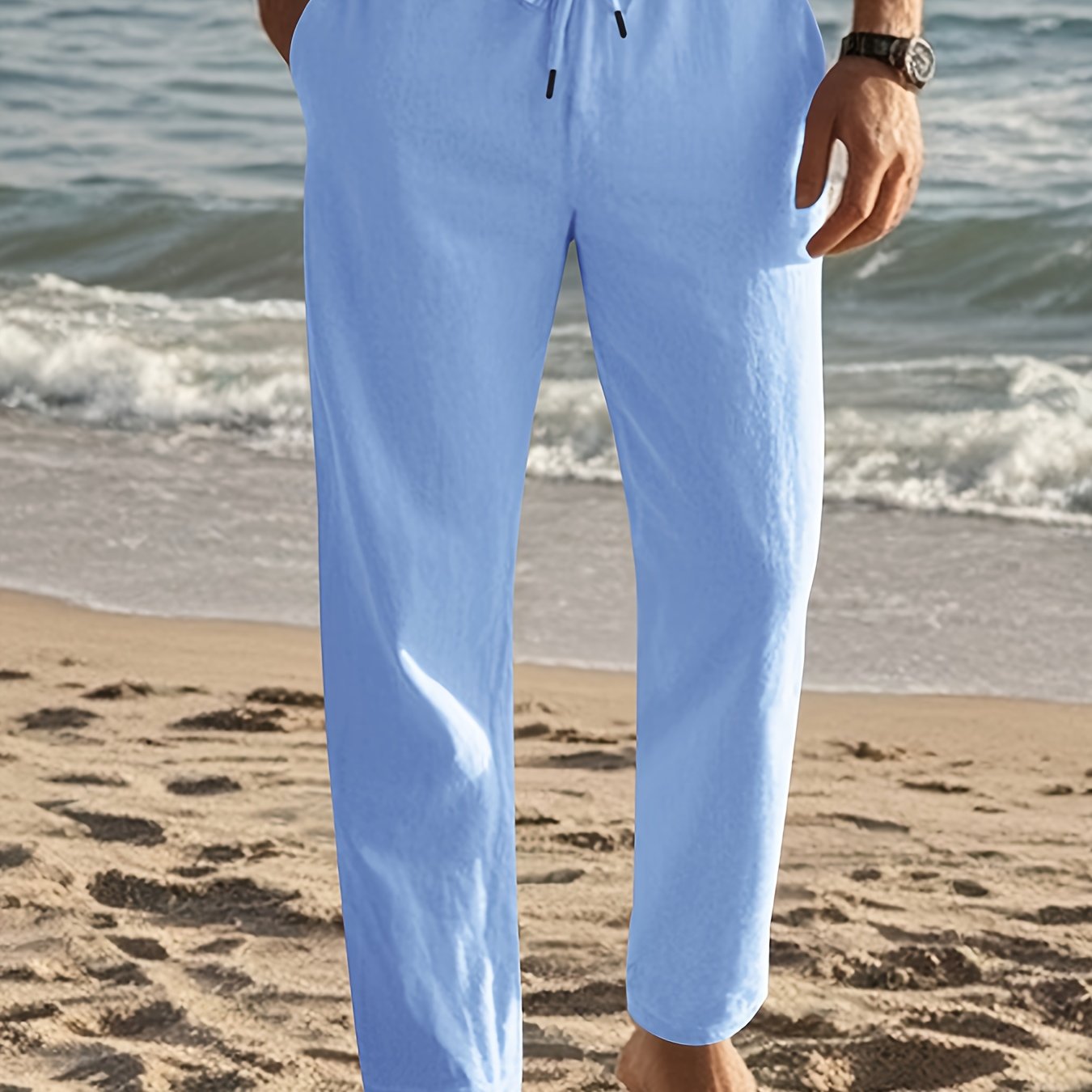 Thorne | Lightweight Straight Leg Linen Pants