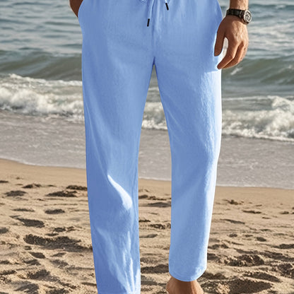 Thorne | Lightweight Straight Leg Linen Pants