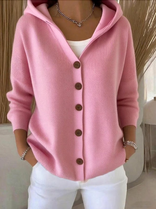Cyralyn | Relaxed Fit Button Front Cardigan