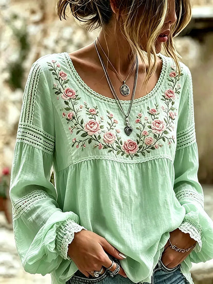 Selina | Vintage Bloom Relaxed Blouse