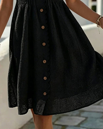 Jocelisse | Graceful Button Front Summer Dress
