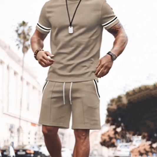 Davion | Drawstring Tee And Shorts Set