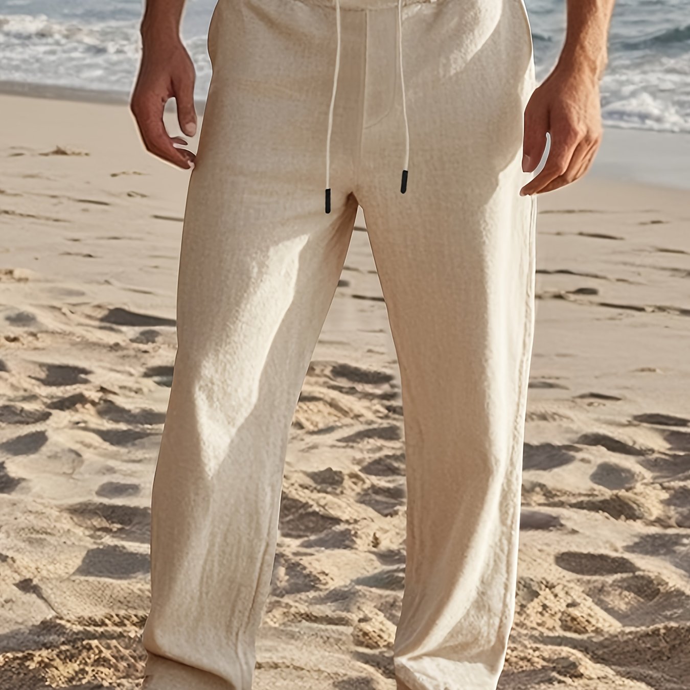 Thorne | Lightweight Straight Leg Linen Pants