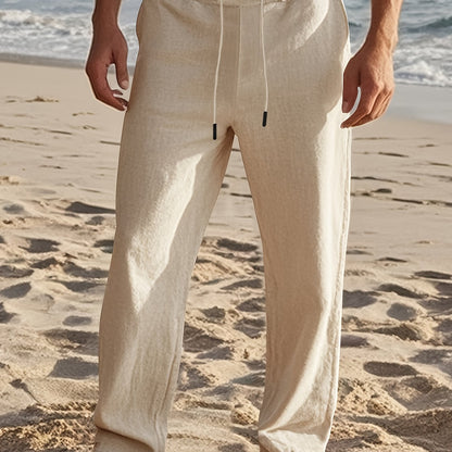 Thorne | Lightweight Straight Leg Linen Pants