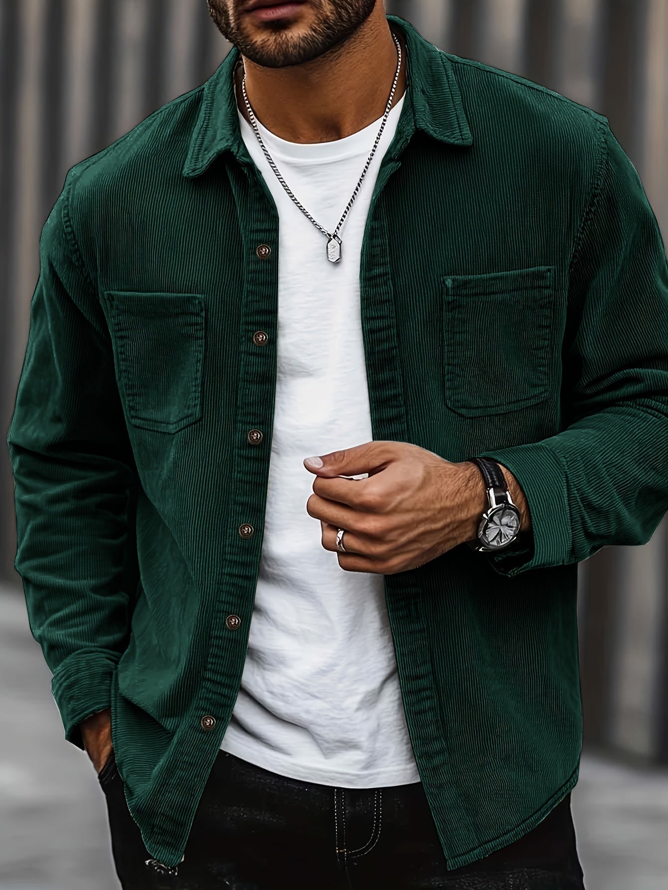 Leland | Button Front Workwear Overshirt
