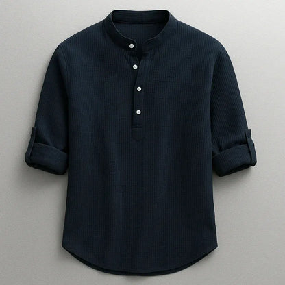 Langford | Casual Button Neck Shirt