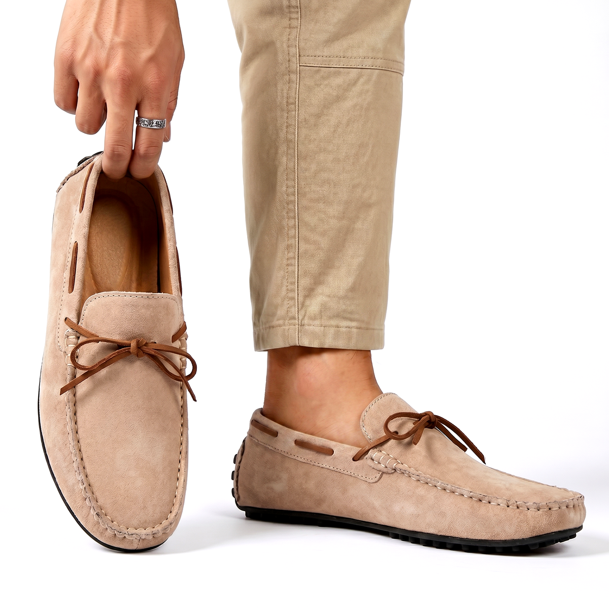 Elliston | Comfort Suede Moc Toe Loafers