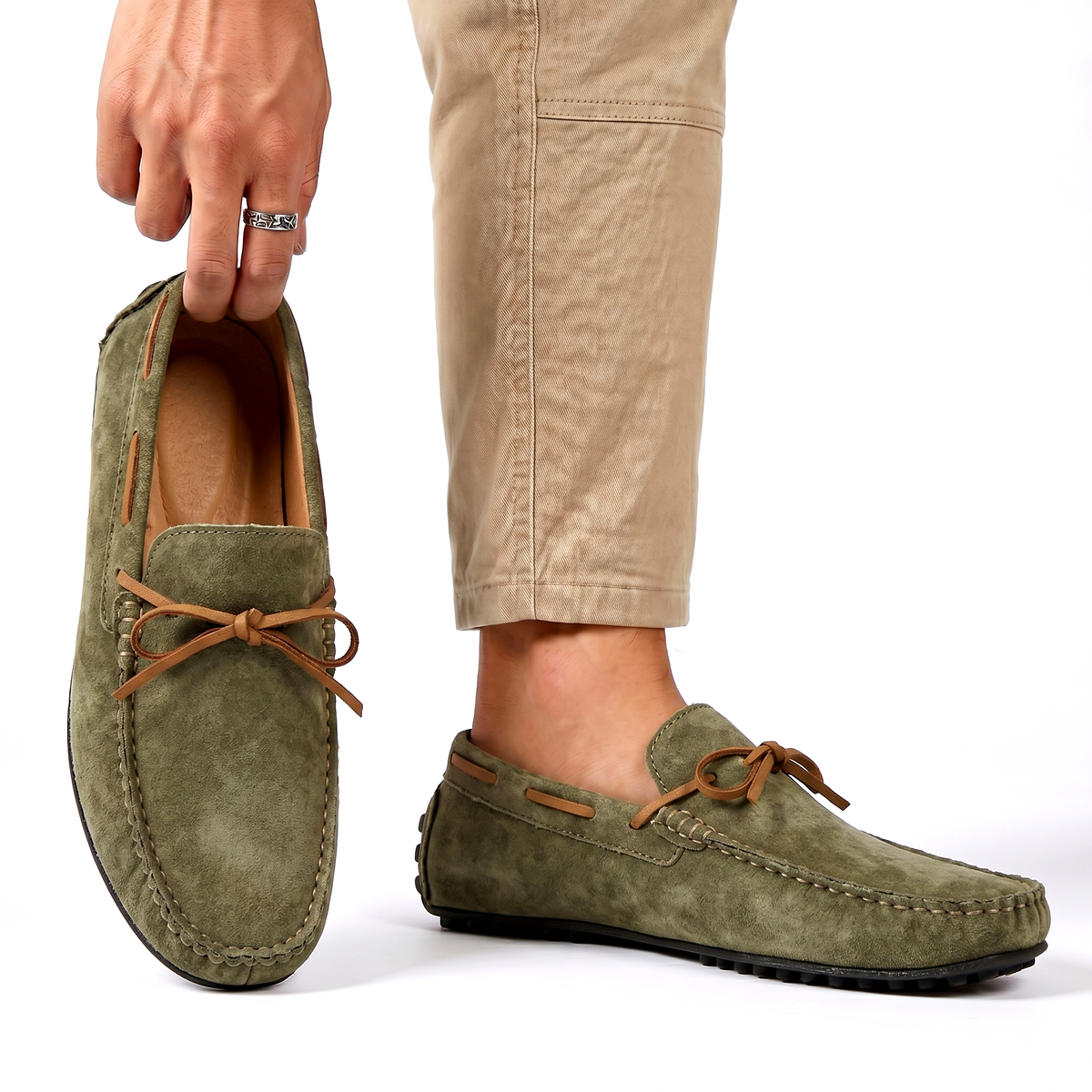 Elliston | Comfort Suede Moc Toe Loafers