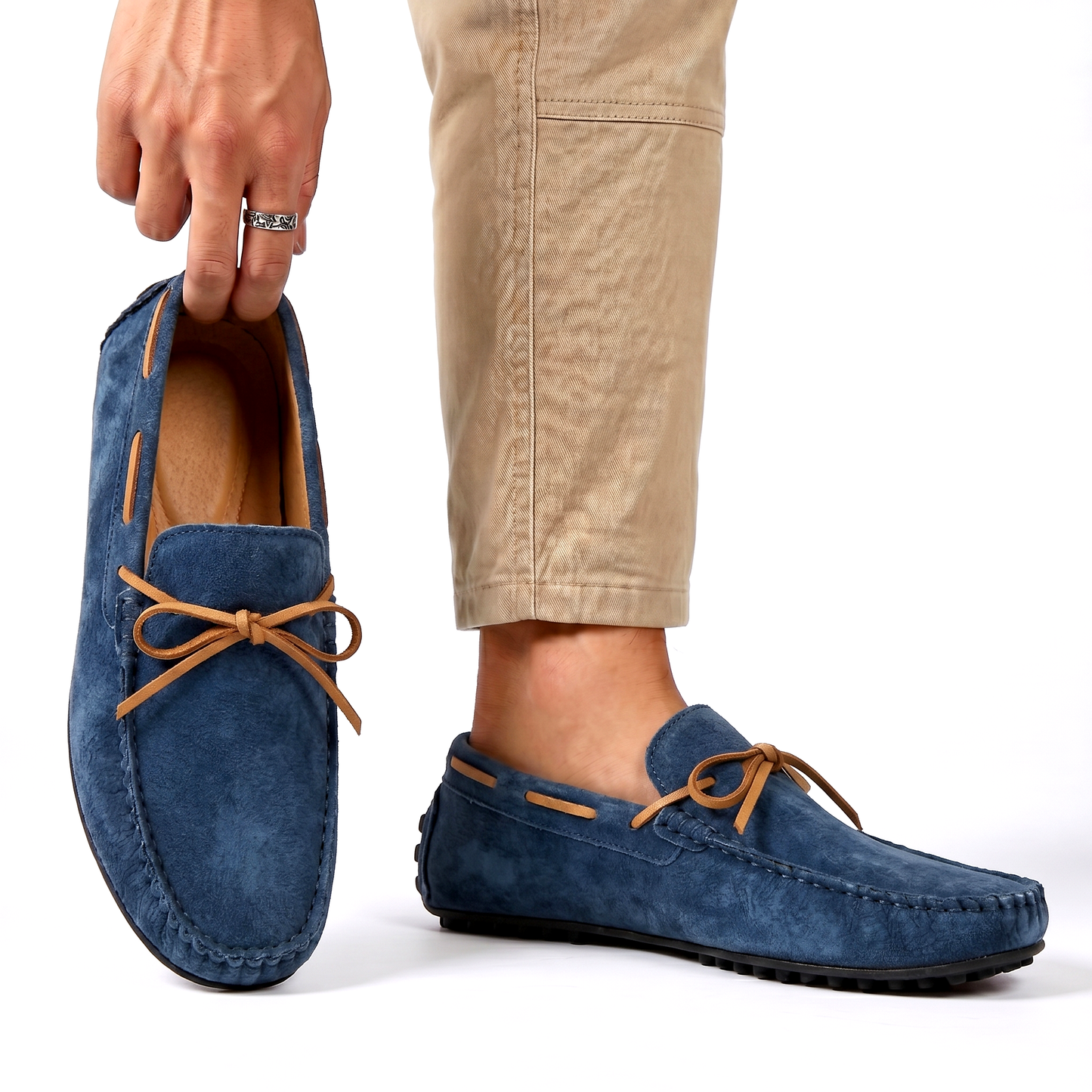 Elliston | Comfort Suede Moc Toe Loafers