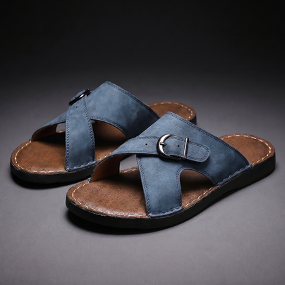 Ulric | Classic Buckle Strap Slip On Sandals
