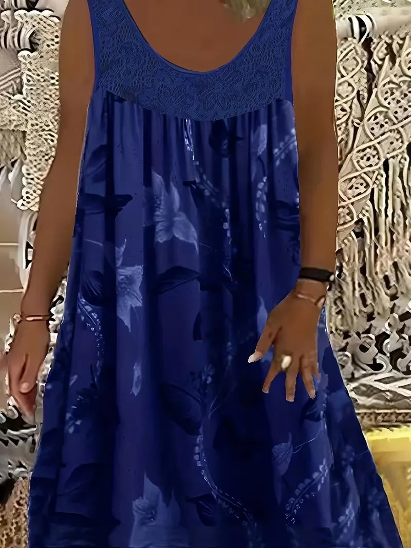 Quinara | Sleeveless Bloom Print Dress