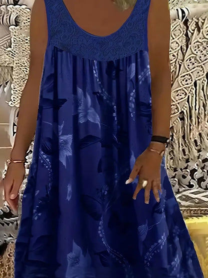 Quinara | Sleeveless Bloom Print Dress
