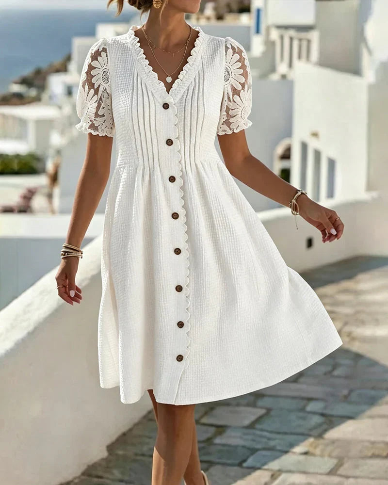 Jocelisse | Graceful Button Front Summer Dress