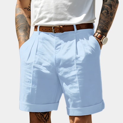 Tobin | Pleated Summer Chino Shorts
