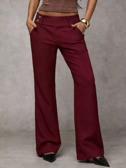 Lavinia | Structured Wide Leg Office Trousers