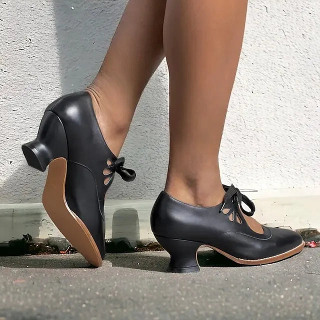 Dorellia | Feminine Bow Accent Heeled Shoes