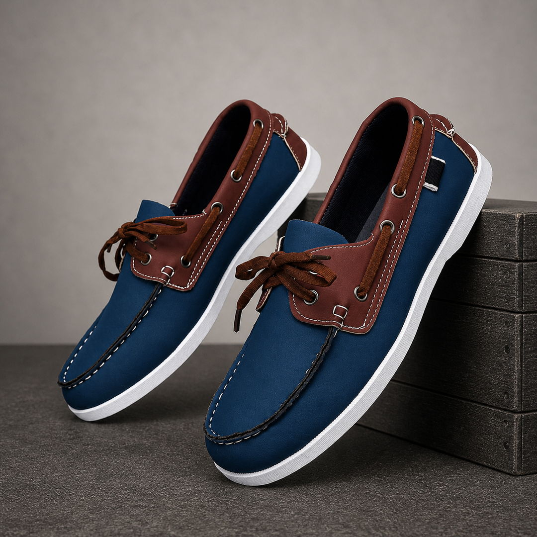 Brooks | Casual Contrast Trim Boat Shoes
