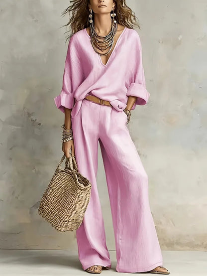 Orelissa | Bohemian Linen Two Piece Set