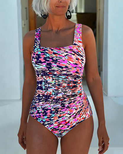 Kalina | Sculpting Printed One Piece Swimsuit