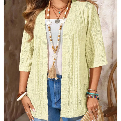 Rovienne | Textured Knit Cardigan Set