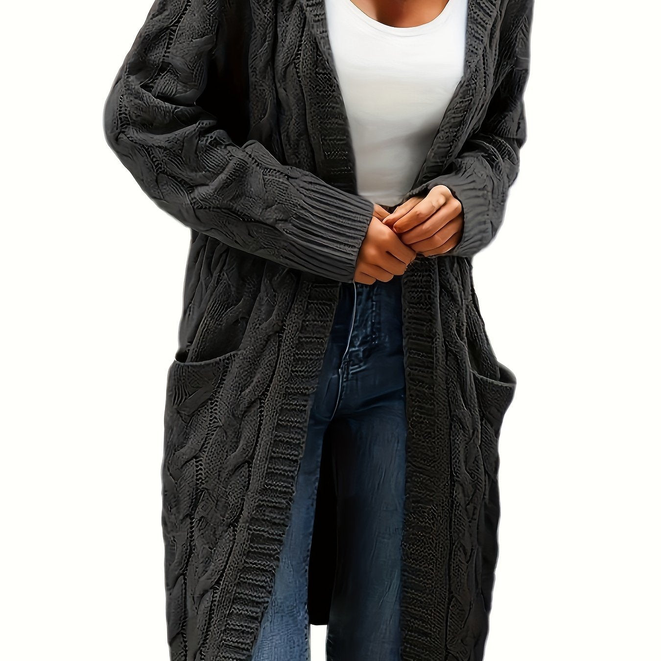 Kessara | Cozy Open Front Pocket Cardigan