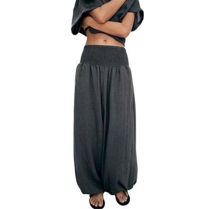 Valeska | Smocked Waist Relaxed Harem Pants