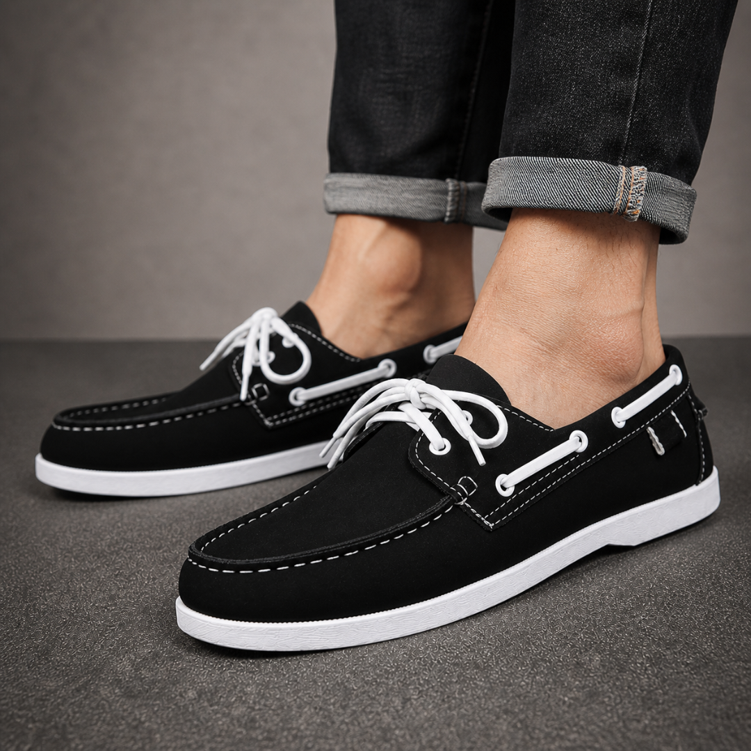 Brooks | Casual Contrast Trim Boat Shoes