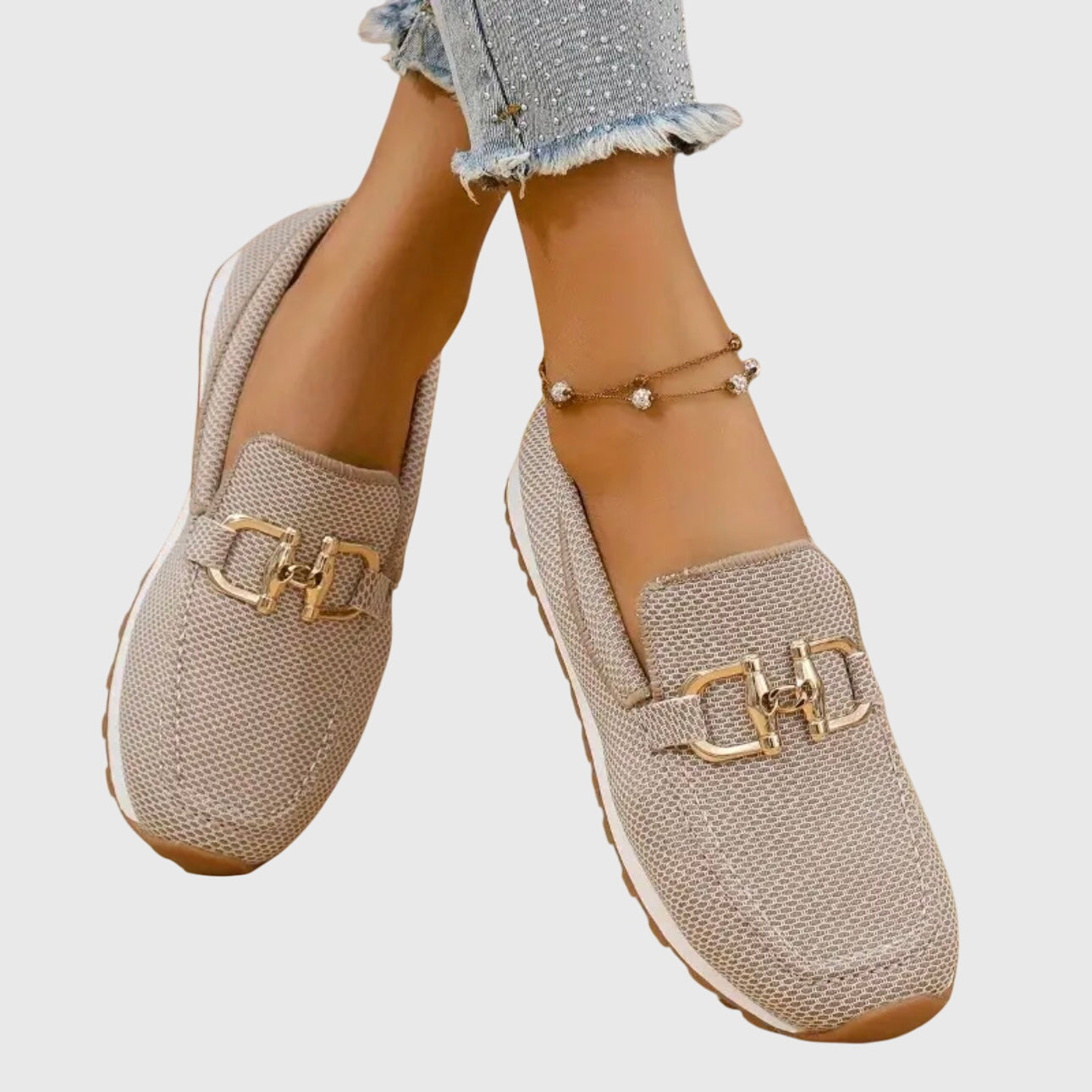 Veloura | Chain Detail Slip On Loafers