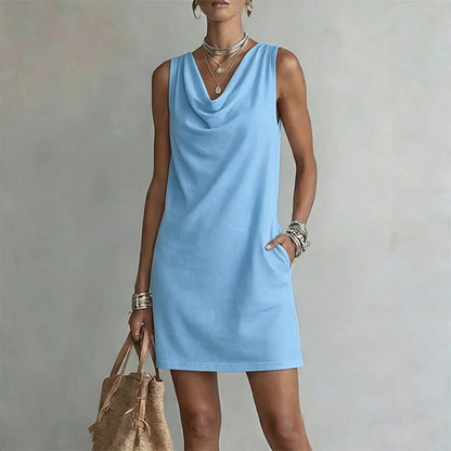 Rowena | Elegant Pocket Mini Dress