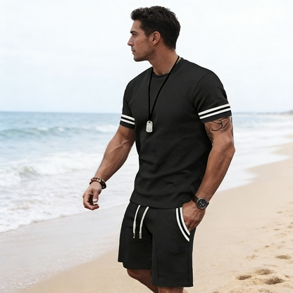 Davion | Drawstring Tee And Shorts Set