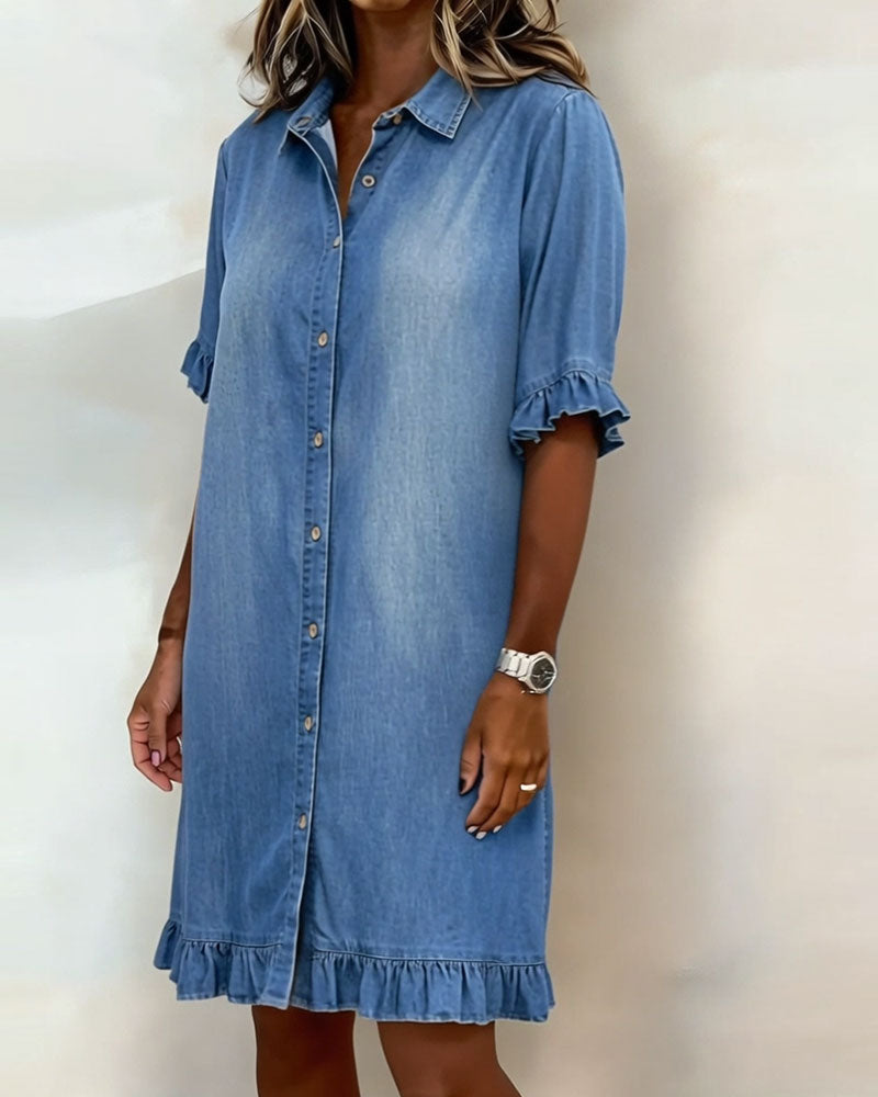 Mirevanna | Button Front Casual Midi Dress